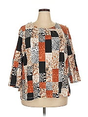 Alfred Dunner 3/4 Sleeve Blouse