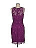 ML Monique Lhuillier 100% Polyester Purple Cocktail Dress Size 8 - photo 2