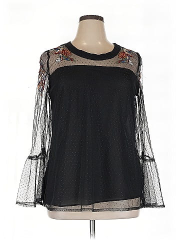 Notations Long Sleeve Blouse (view 1)