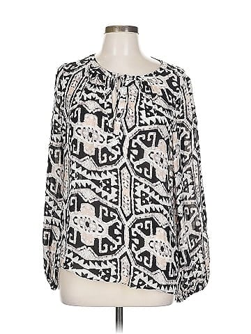 Alice & Trixie Long Sleeve Silk Top (view 1)