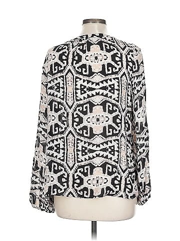 Alice & Trixie Long Sleeve Silk Top (view 2)