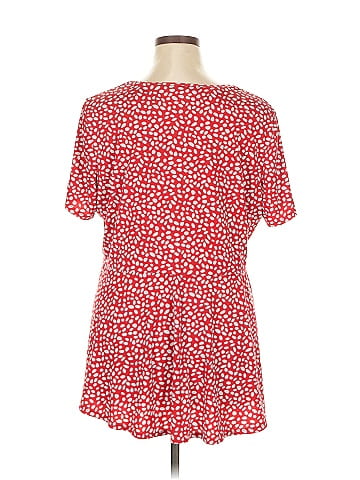 Susan Graver Short Sleeve Blouse (view 2)