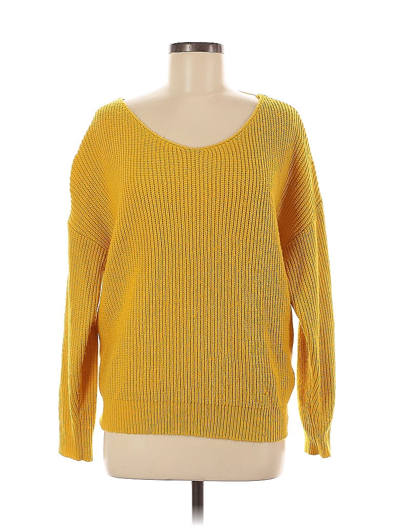 Click to view more detailed imagery on our partner's website Pre-owned Endless Rose Pullover Sweater In Yellow