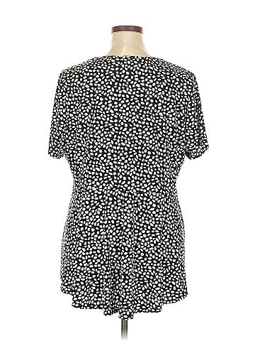Susan Graver Short Sleeve Blouse (view 2)