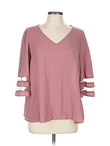 Emery Rose 3/4 Sleeve Top (view 1)