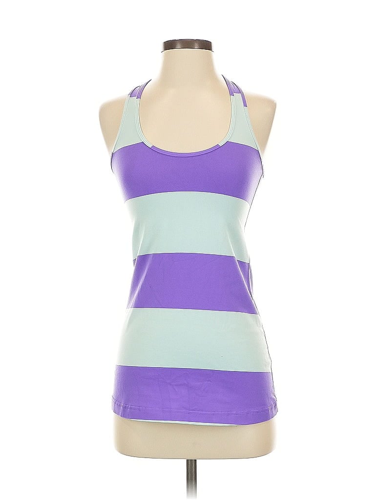 Pre-owned Lululemon Athletica Tank Top Purple Halter Neckline Tops