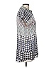 CAbi 100% Polyester Houndstooth Silver Short Sleeve Turtleneck Size M - photo 4