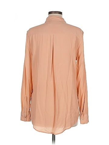 Equipment Long Sleeve Silk Top (view 2)