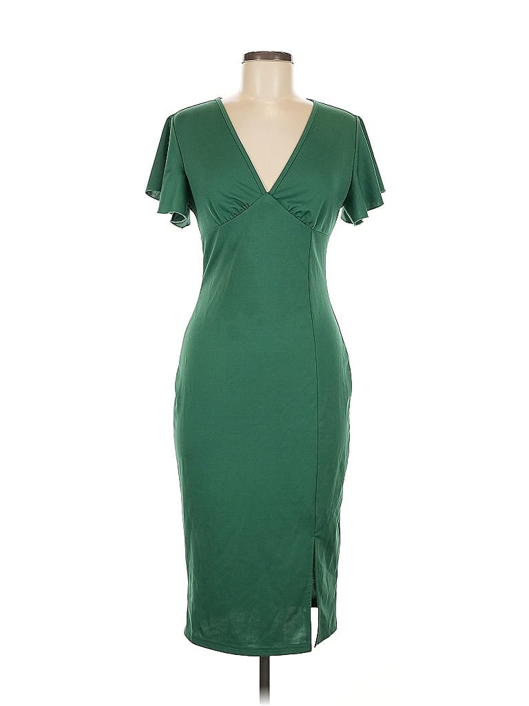 Pre-owned Shein Cocktail Dress In Green