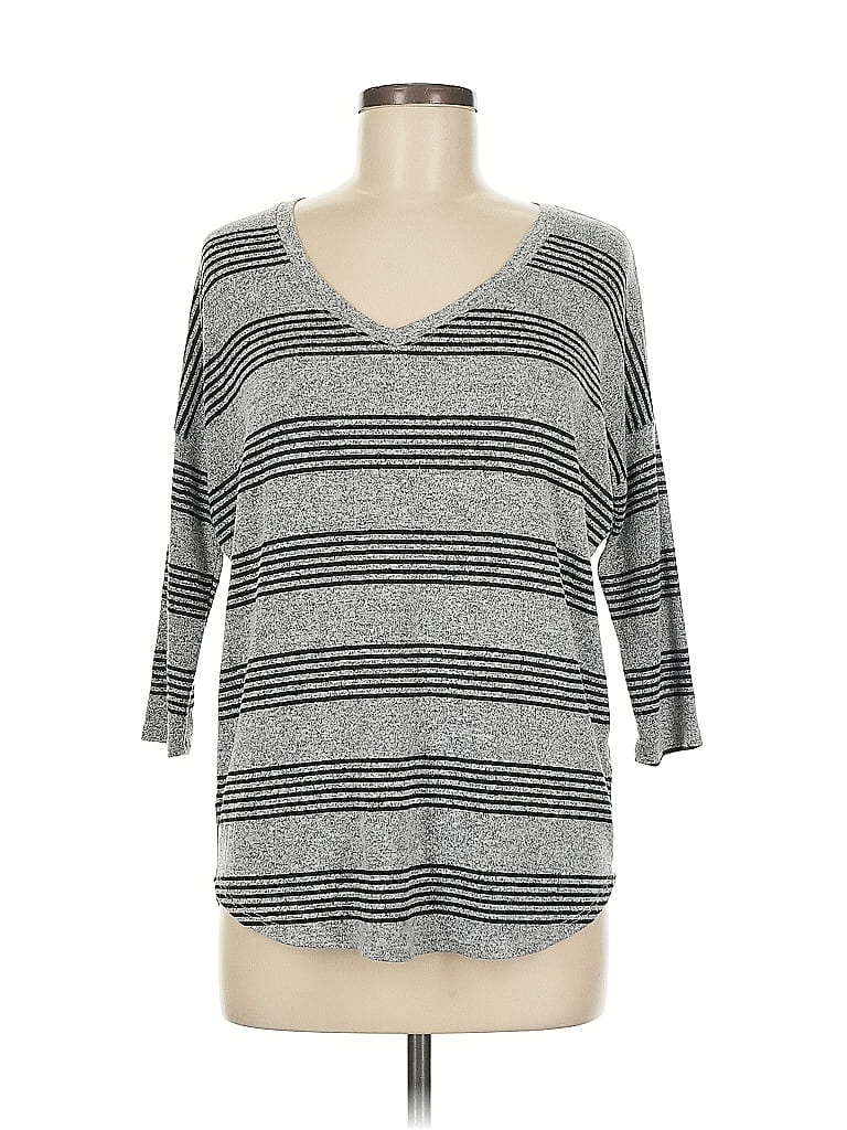 Market and Spruce Gray Pullover Sweater Size M - photo 1