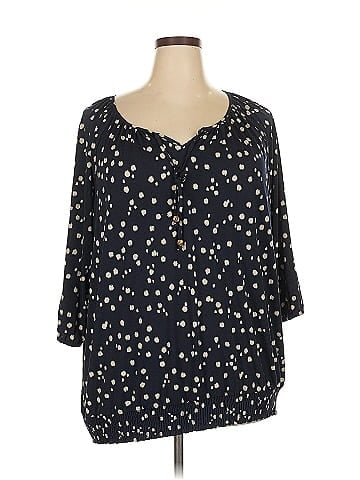 Susan Graver 3/4 Sleeve Blouse (view 1)