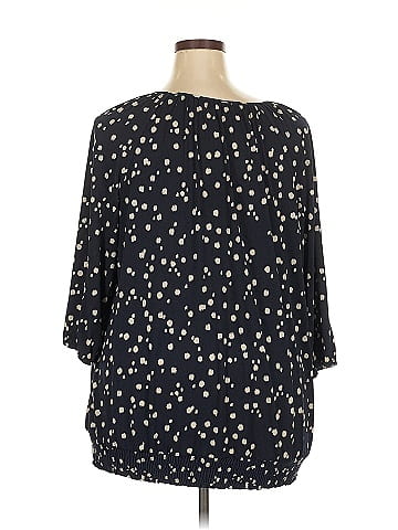 Susan Graver 3/4 Sleeve Blouse (view 2)