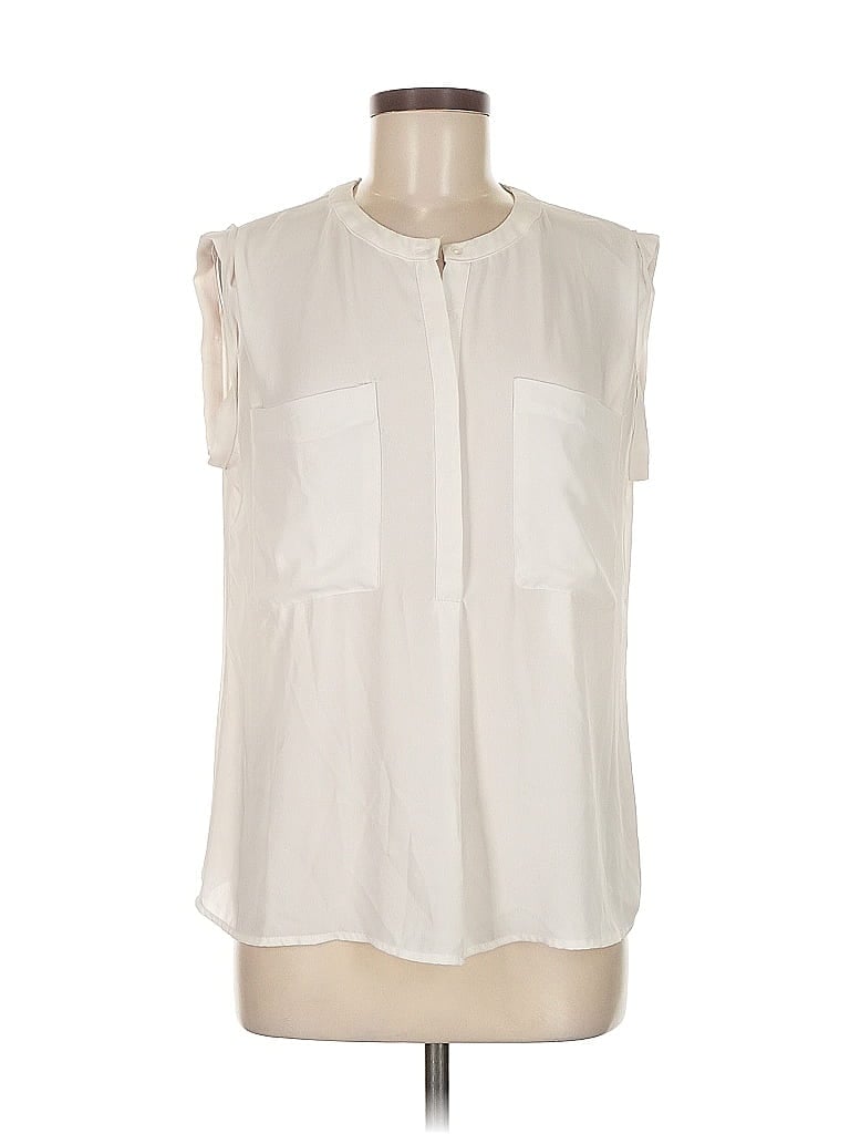 Mango Ivory Sleeveless Blouse Size 6 - photo 1