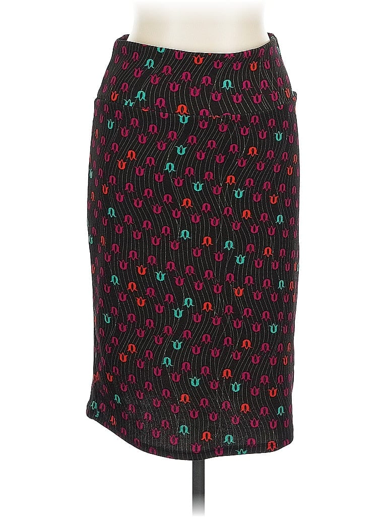 Pre-owned Lularoe Casual Skirt In Black