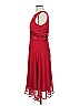 Connected Apparel 100% Polyester Red Cocktail Dress Size 12 - photo 4