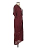 All in Favor 100% Polyester Burgundy Cocktail Dress Size S - photo 3