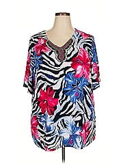 Susan Graver Short Sleeve Blouse