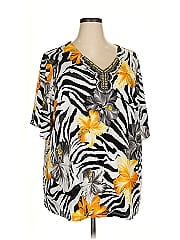 Susan Graver Short Sleeve Blouse