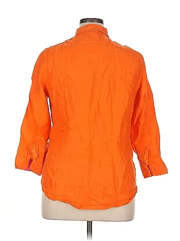 Lauren by Ralph Lauren 3/4 Sleeve Button-Down Shirt (view 2)