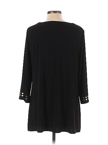 JM Collection 3/4 Sleeve Top (view 2)