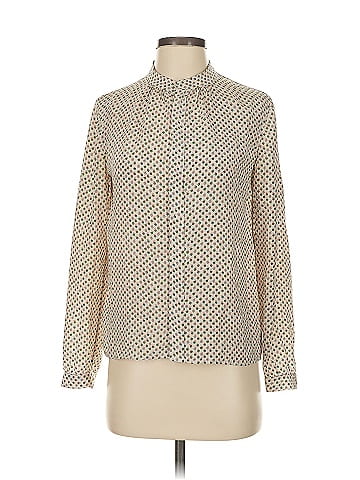 A.P.C. Long Sleeve Silk Top (view 1)