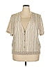 Alfred Dunner Tan Short Sleeve Blouse Size 20 - photo 1