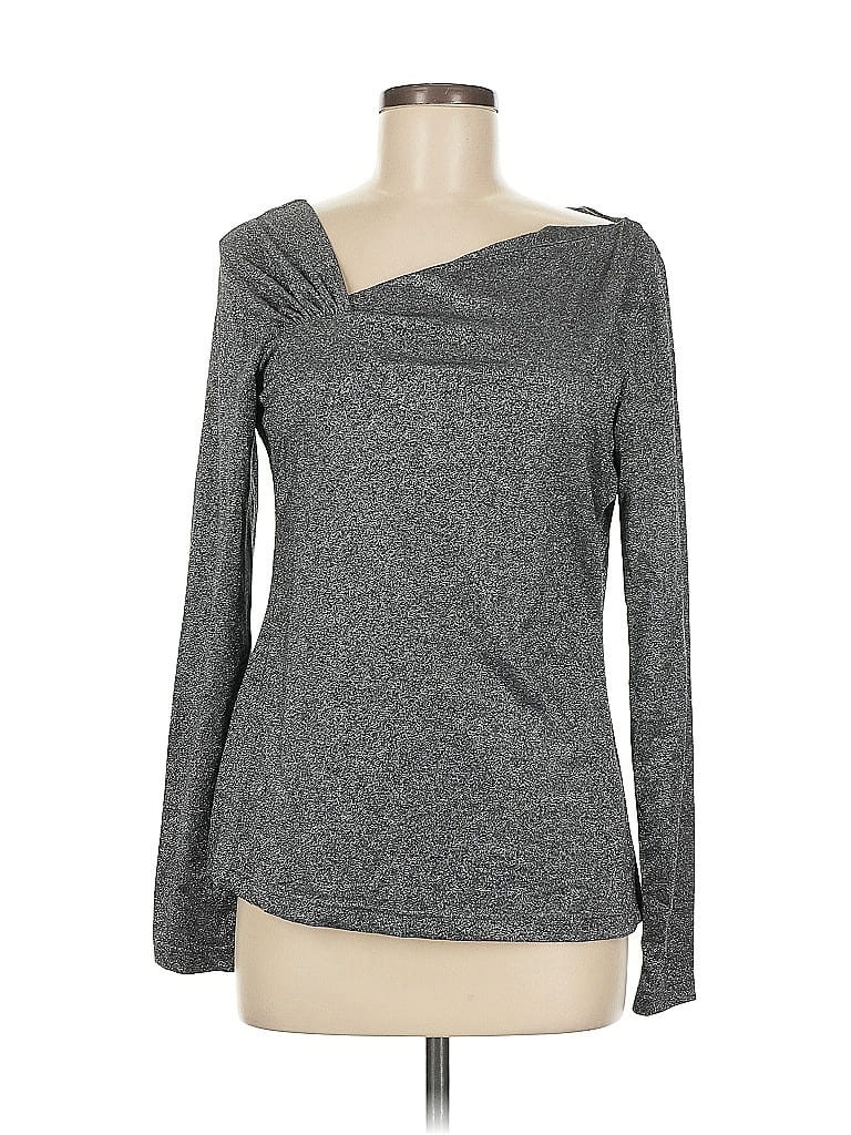 W by Worth Gray Long Sleeve Top Size M - photo 1