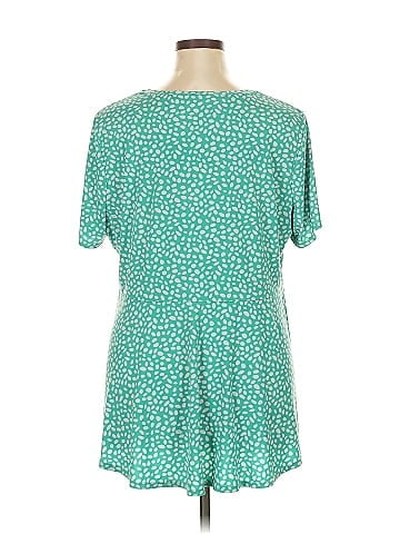 Susan Graver Short Sleeve Blouse (view 2)