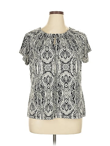 Liz Claiborne Career Short Sleeve Blouse (view 1)