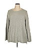 Cj Banks 100% Cotton Gray Pullover Sweater Size 2X - photo 1