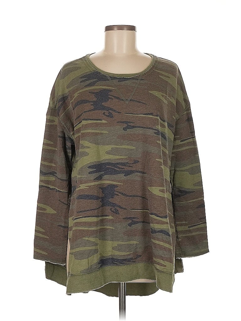 Pre-owned Z Supply Pullover Sweater In Green