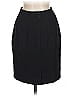 Petite Sophisticate Solid Black Formal Skirt Size 6 - photo 2