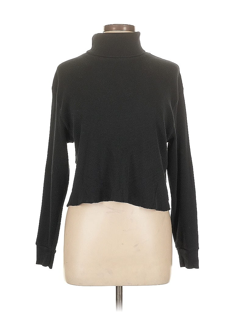TNA Black Long Sleeve Turtleneck Size L - photo 1