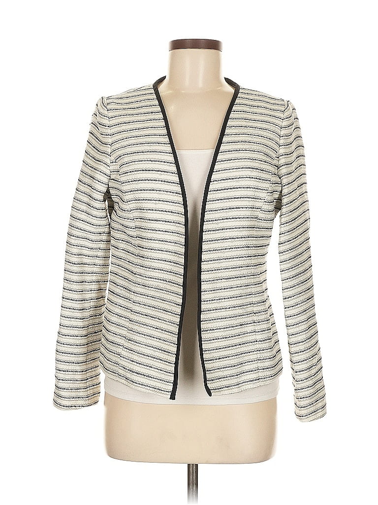 Pre-owned Kasper Blazer Jacket In White