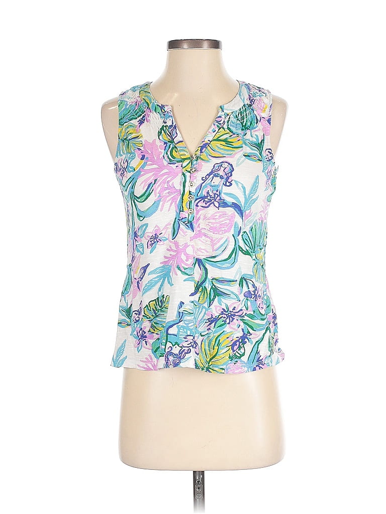 Blouse Designer By Lilly Pulitzer In Multi-colored, Size: Xs main image 1