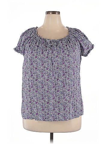 St. John's Bay Short Sleeve Blouse (view 1)