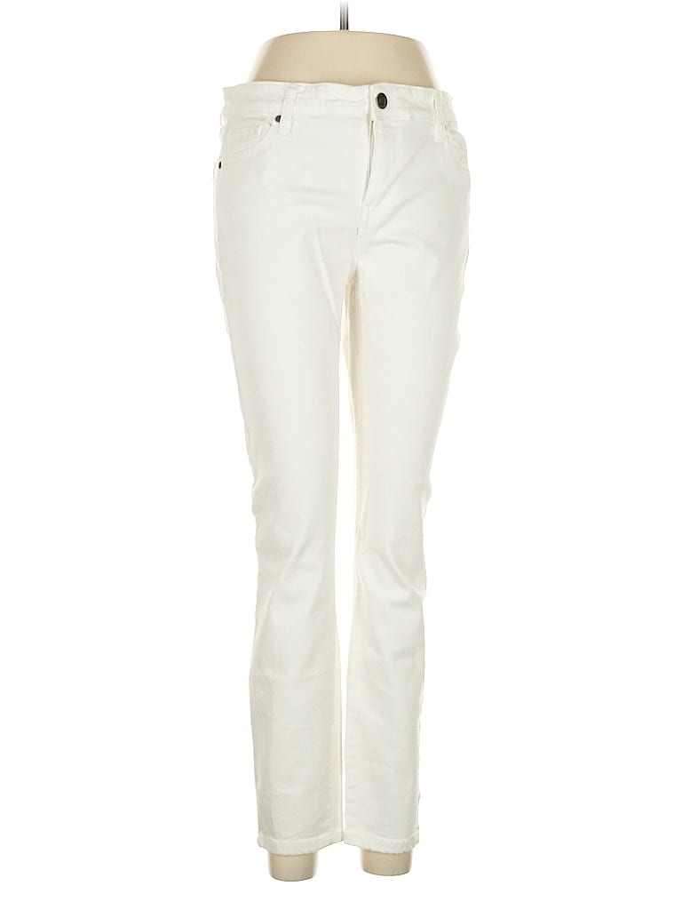 AUBREY LYNN Ivory Jeans Size 29 waist - photo 1