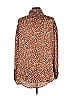 Umgee 100% Polyester Animal Print Brown Long Sleeve Blouse Size L - photo 2