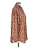 Umgee 100% Polyester Animal Print Brown Long Sleeve Blouse Size L - photo 3