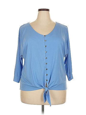 Notations 3/4 Sleeve Blouse (view 1)