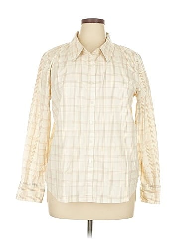 Denim Co Long Sleeve Button-Down Shirt (view 1)