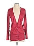 Magaschoni Burgundy Red Silk Cardigan Size XS (estimated) - photo 1
