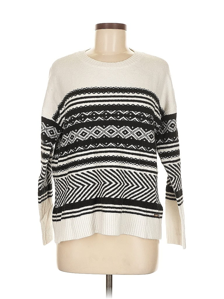 Pre-owned Calvin Klein Pullover Sweater In White