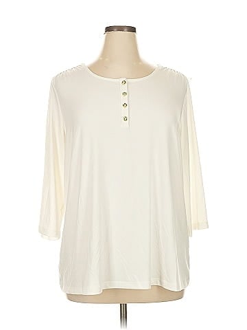 Susan Graver 3/4 Sleeve Top (view 1)