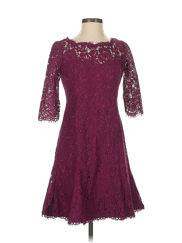 Pre-owned Eliza J Cocktail Dress In Burgundy