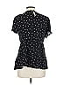 Seraphine 100% Viscose Black Short Sleeve Blouse Size 10 - photo 2