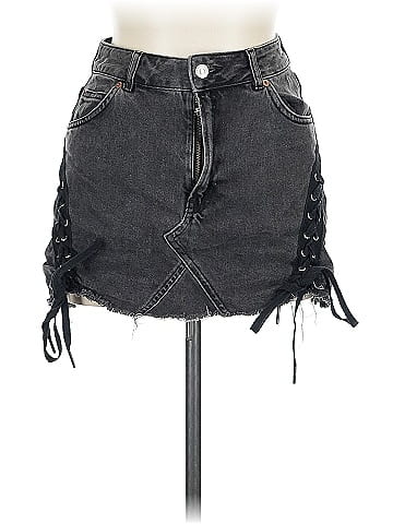Topshop Denim Skirt (view 1)