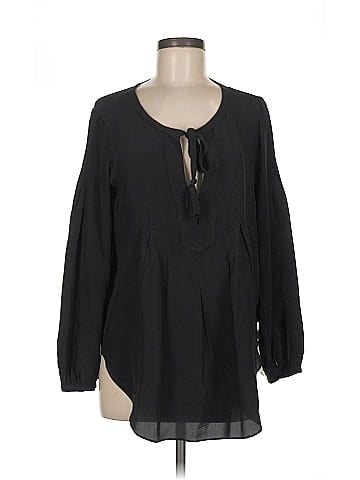 Calypso St. Barth Long Sleeve Silk Top (view 1)