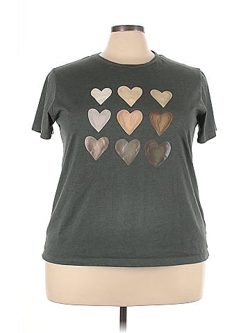 Shein Curve Short Sleeve T-Shirt (view 1)