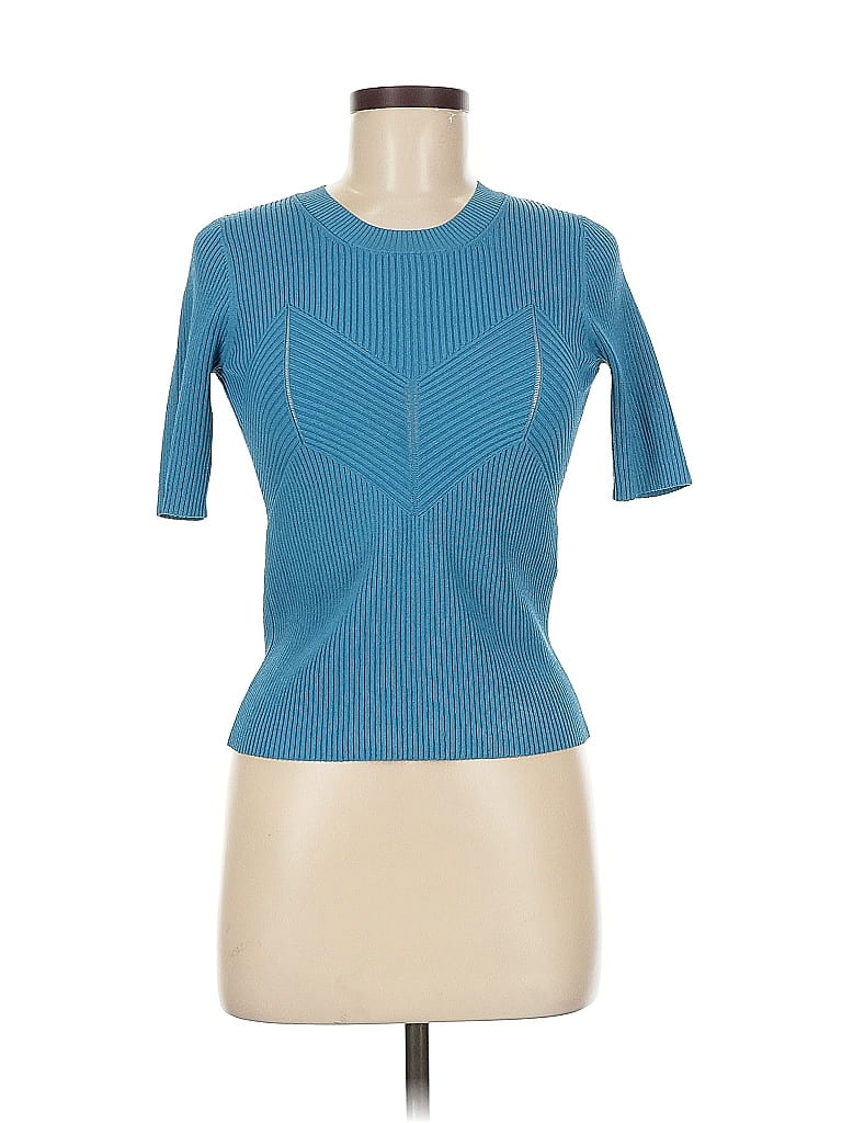 Sandro Teal Short Sleeve Top Size Med (2) - photo 1